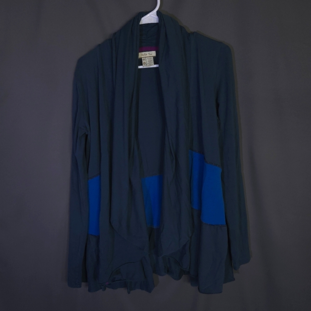 Matilda Jane Moody Blues Open Front Swing Cardigan Size Med Hippie Boho‎ Preppy